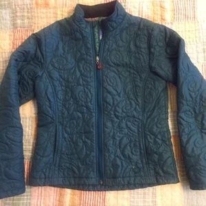 Teal blue quilted Isis jacket size 8
